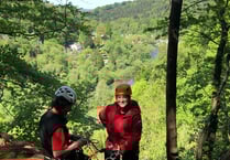 Locals take plunge off Symonds Yat cliff to support SARA