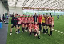 Ross Juniors FC girls meet Stuart ‘Pyscho’ Pearce at England HQ