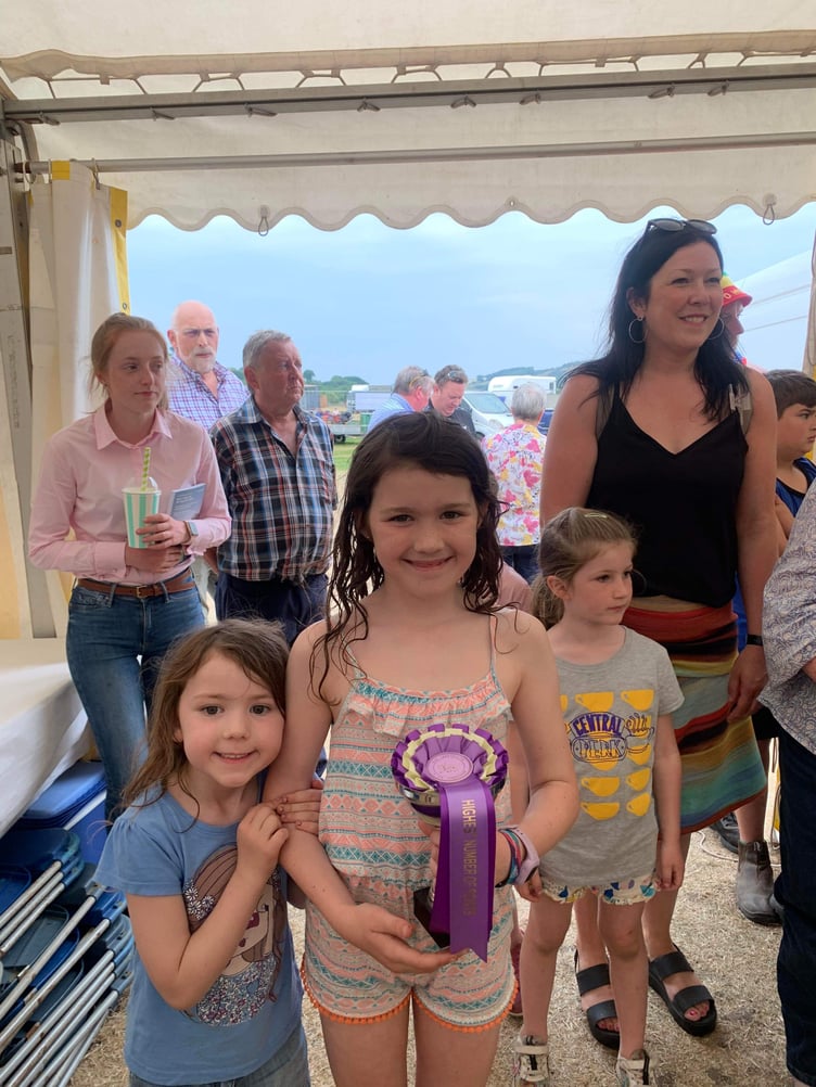 In the produce section, highest number of points in the children's section went to Ysgol Gymraeg Aberystwyth