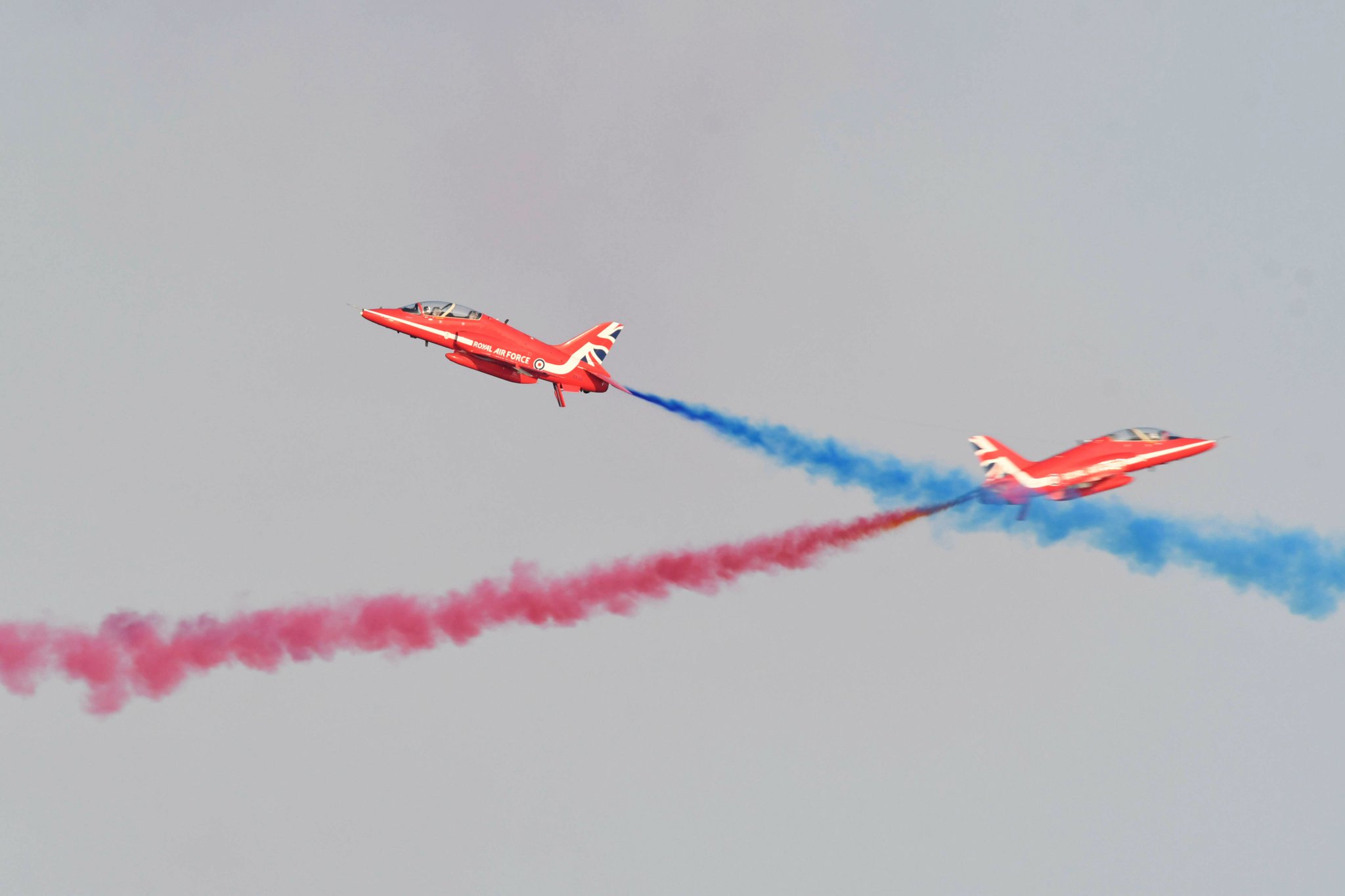 A display by the red arrows over Douglas -