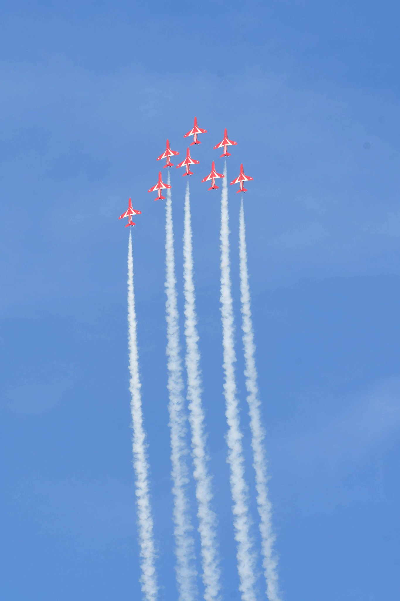 A display by the red arrows over Douglas -