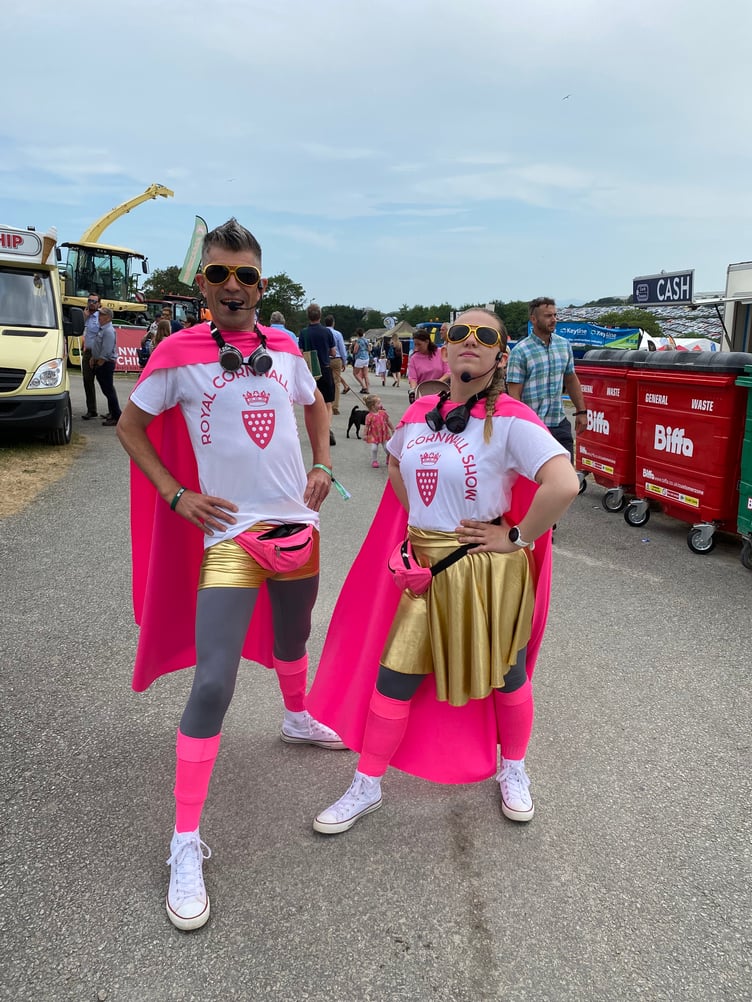 Entertainingly Different were performing shows all around the show ground keeping children and exhibitors entertained all day
