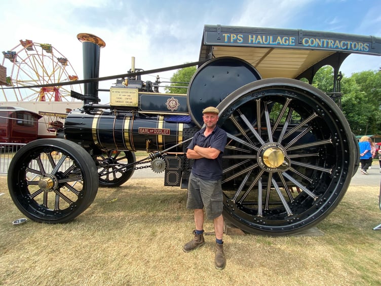 Daniel Lee from St Column is pictured with his Foden Heavy traction steam engine the ‘Earl of Dudley’ which was originally built in 1907