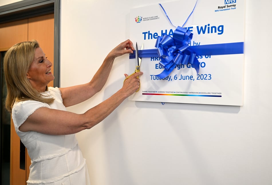 <p>The Duchess of Edinburgh reopens the Royal Surrey's state-of-the art HASTE diagnostic wing</p>