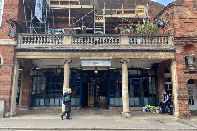 The builders are in at 4 & 5 Town Hall Buildings in farnham's The Borough where new restaurant Jack & Alice are overhauling the former Botanist premises