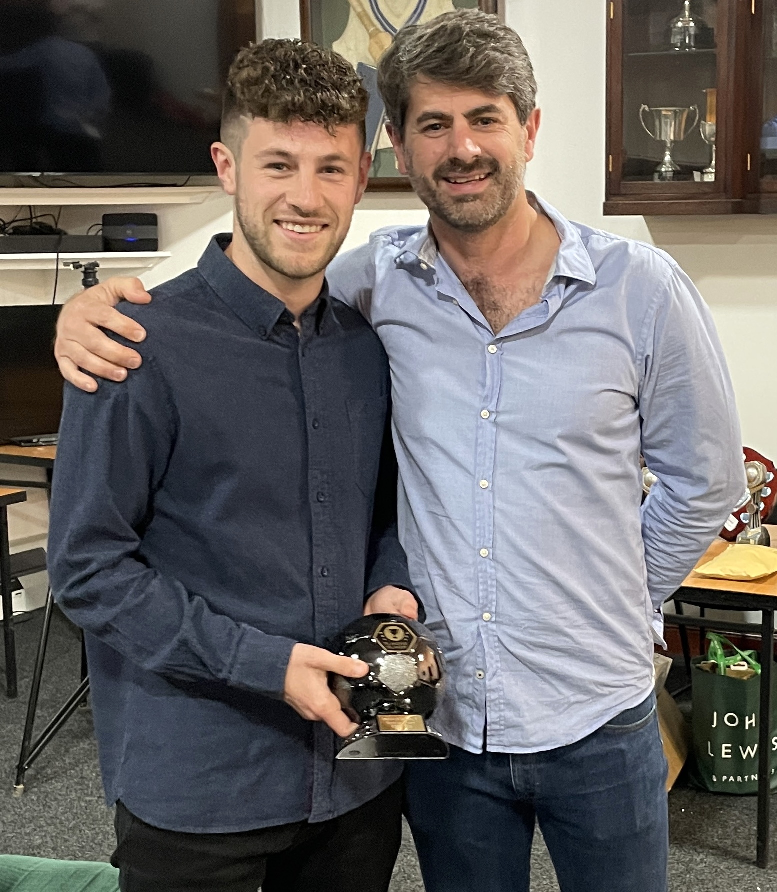 Greg Lyall with first team manager Terry Rowden