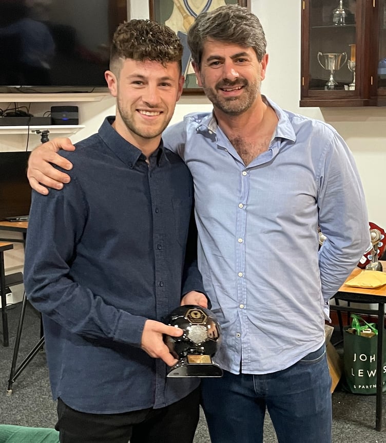 Greg Lyall with first team manager Terry Rowden