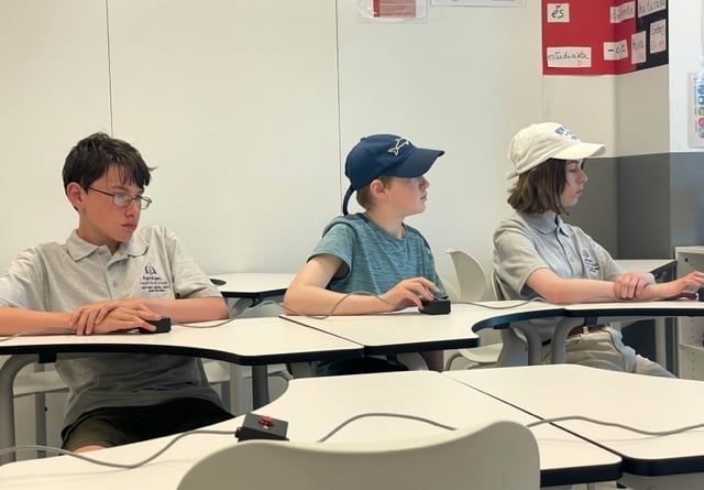 Eyes on the prize! FHES History Bowl team members tackle a tough question during their European Championship bid in Barcelona