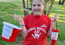 Arabella, aged 10, raises money for animal charity