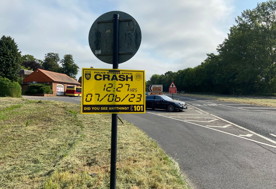 <p>Police appeal for witnesses after the crash near the Hen and Chicken pub at Froyle on June 7</p>