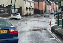 Sudden downpour floods homes and offices in Crediton