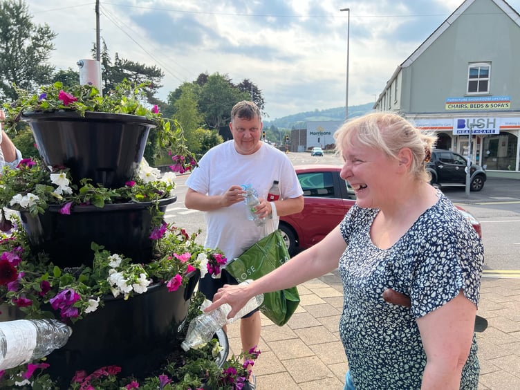 Volunteers gave up their Sunday to clear the mess left by "mindless" vandals