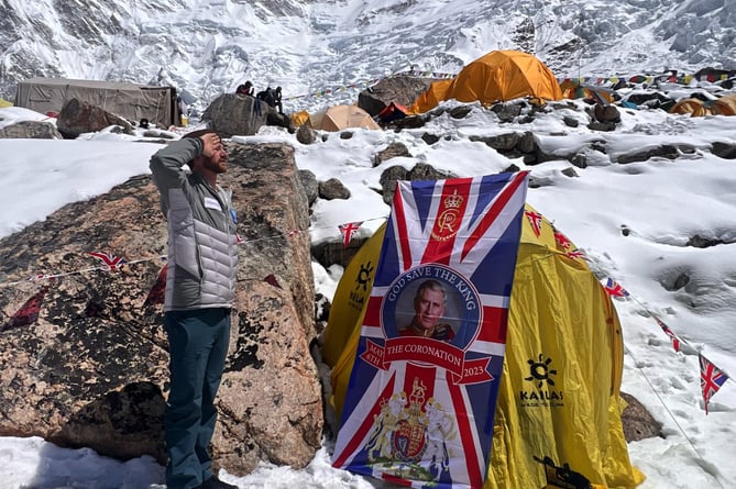 Celebrating the Coronation in Kanchenjunga Basecamp