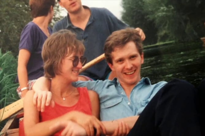 John Schofield pictured with Susie before his tragic death reporting on the fighting in Croatia and Bosnia