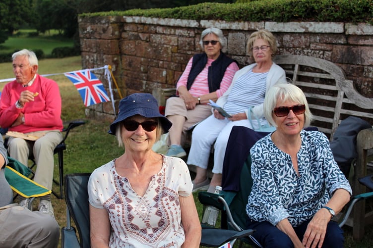 People enjoying the concert.