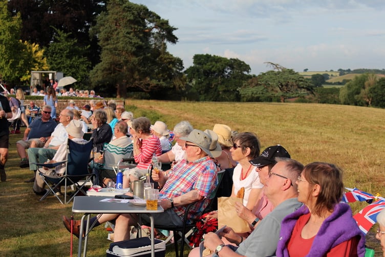 People enjoying the concert.