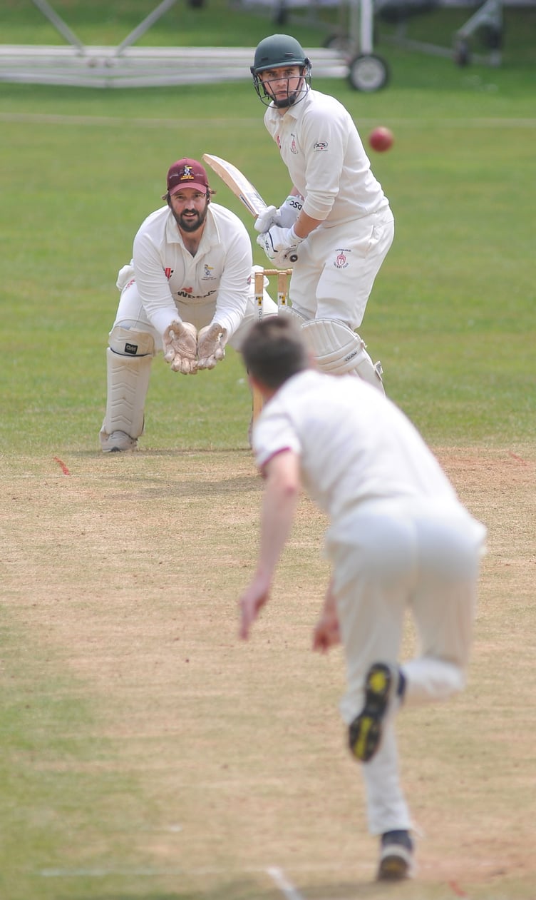 MDA170623C Photo: Steve Pope Devon Cricket League D Division West. Ipplepen 2nd XI ; Hatherleigh 2nd XI.