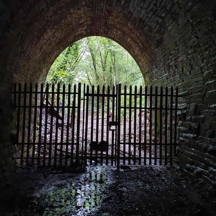 A gate and fence across the tunnel attempts to keep out visitors. Picture: Nick Hairs