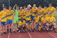 Monmouth Comprehensive's senior football team take Gwent Cup