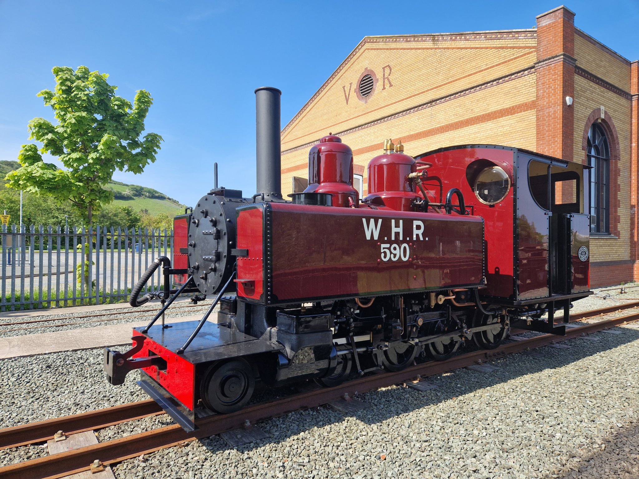 The Baldwin Locomotive in Aberystwyth Vale of Rheidol Photo: Vale of Rheidol Railway