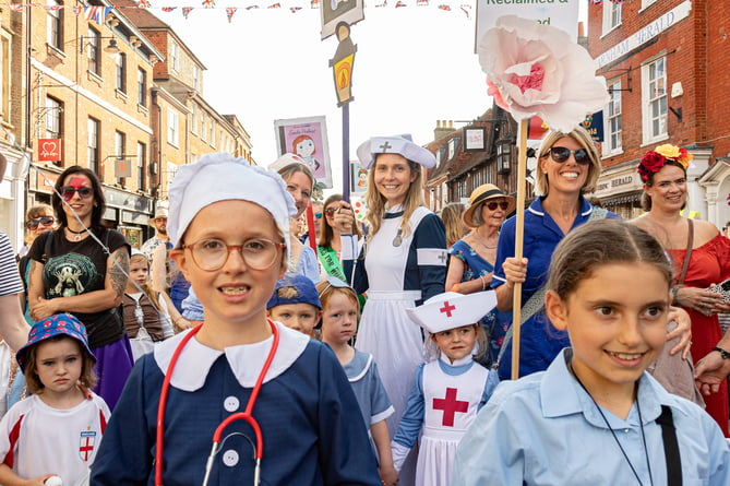 Wise & Co Trophy winners St Peter’s CE Primary School at Farnham Carnival 2023