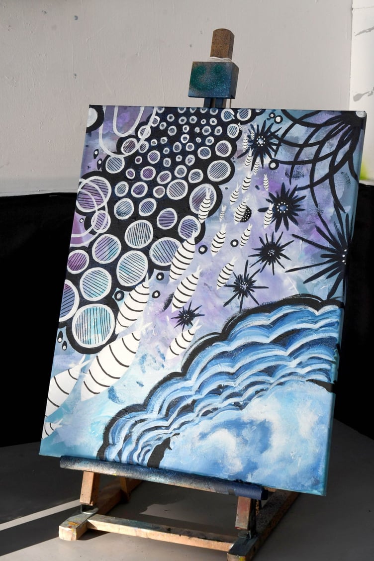 Castle Rushen High School’s Art, Design and Textiles show - pictured is work by Year 13 student Grace Jackson