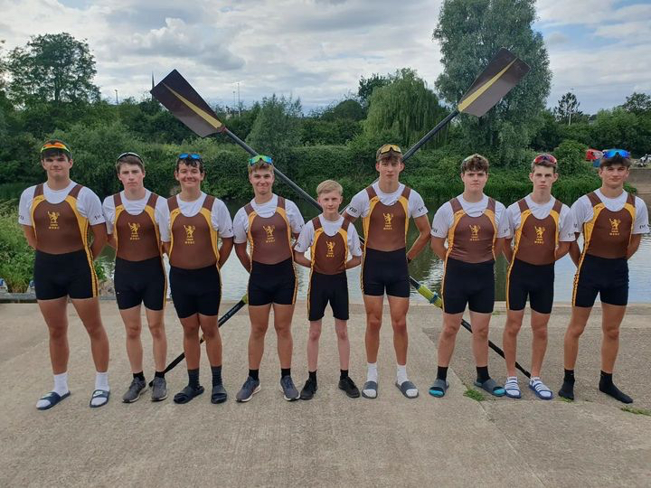 The Monmouth School 8 qualified for Henley Royal Regatta. Photo: MSRC