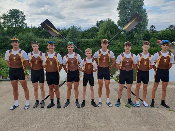 The Monmouth School 8 qualified for Henley Royal Regatta. Photo: MSRC