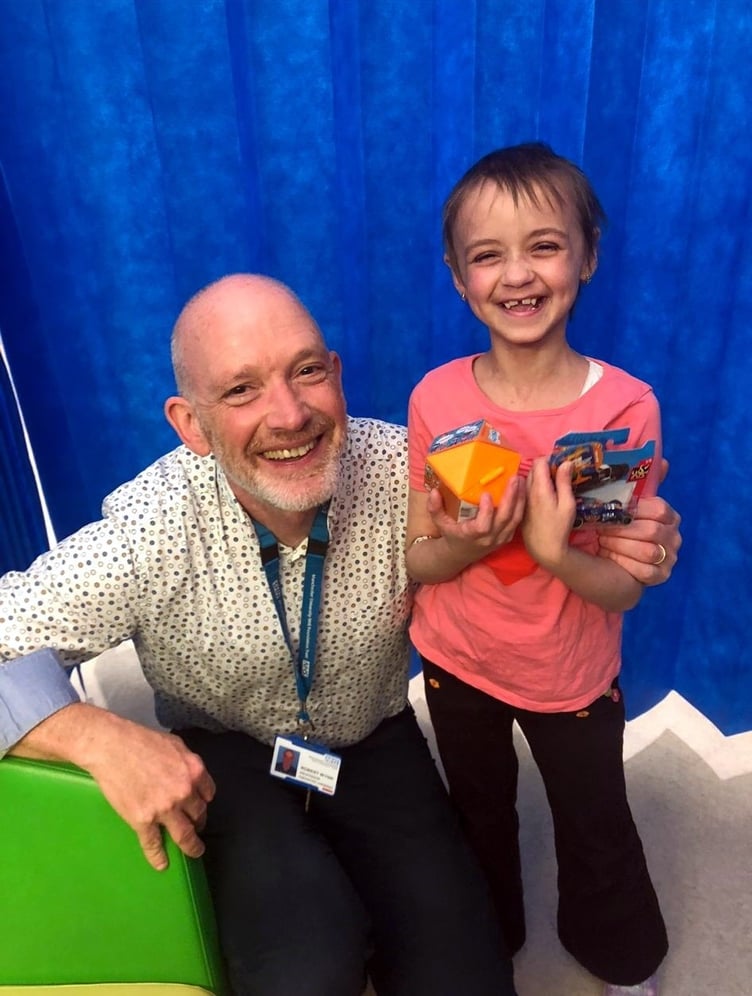 Professor Rob Wynn with Sarah