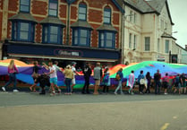 This year's Bude Pride tour was full of colour