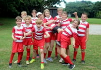 Children took part in Tag Rugby Tournament at Crediton Rugby Club