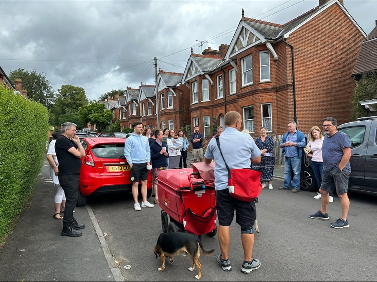 Residents of Park Road and Winton Road wish long-serving postie Mark Wheeler a happy retirement