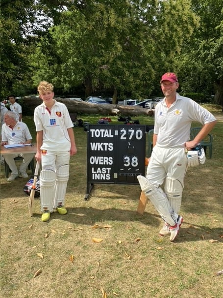 Tom Evans and Alex Warren put on 270 for the first wicket