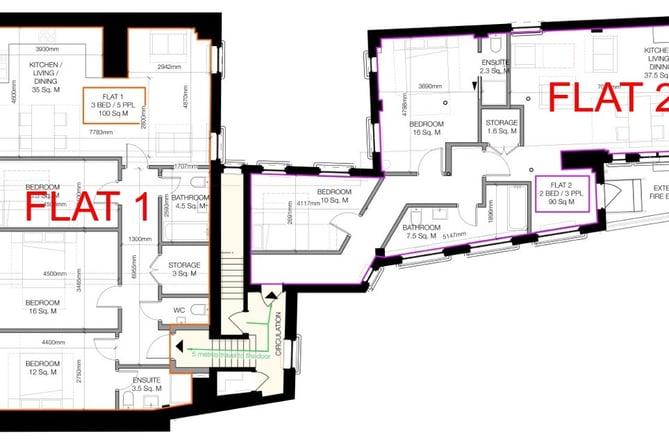 The first floor of the former HSBC bank in The Borough is to be turned into two flats – with a sandwich chain eyeing up the ground floor