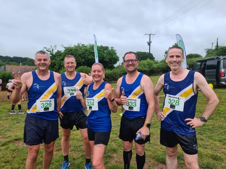 Spirit of Monmouth runners at thee Herefordshire Borders race