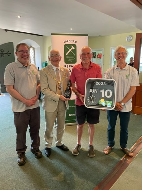 Farnham Repair Cafe completed its 2,000th repair at the June session