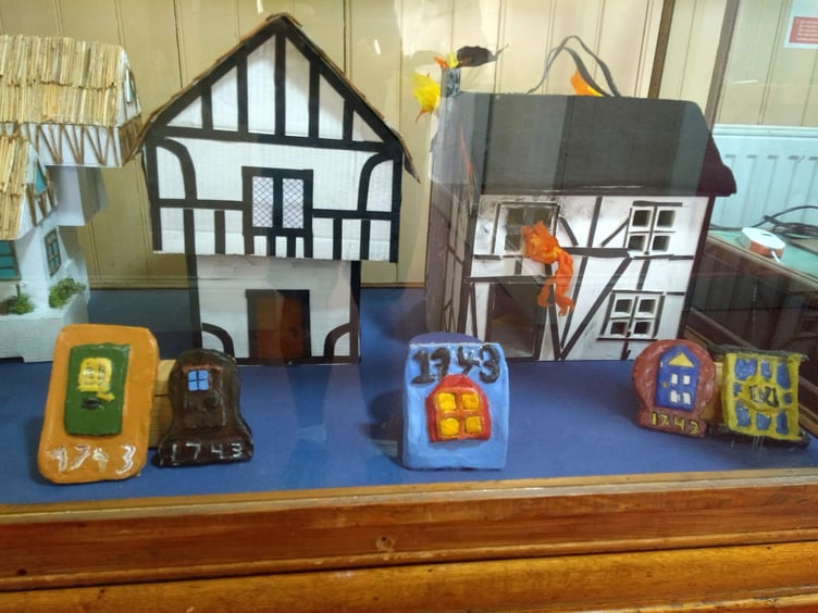 Some of the art by Hayward’s School pupils.
