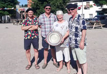 Rolling Clones won Crediton Twinning annual boules competition
