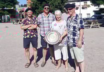 Rolling Clones won Crediton Twinning annual boules competition
