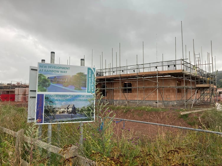 Minehead's Rainbow Way development in Seaward Way.