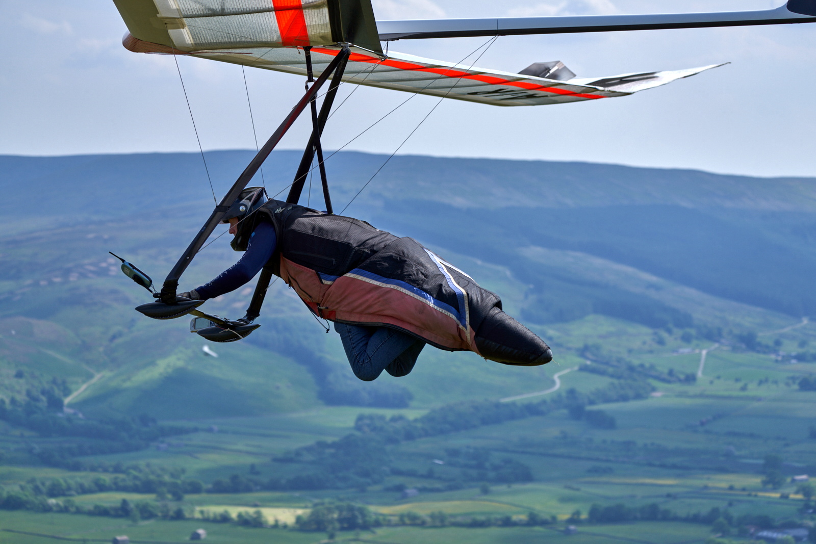 Take-off from Dodd Fell for Tim King