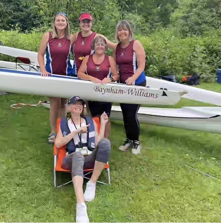 Ross Rc's four with their boat