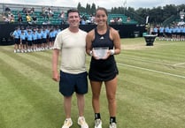 Hindhead tennis ace Jodie Burrage makes Centre Court debut