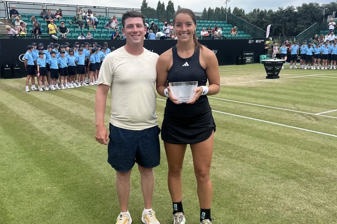 Hindhead tennis ace Jodie Burrage makes Centre Court debut at Wimbledon