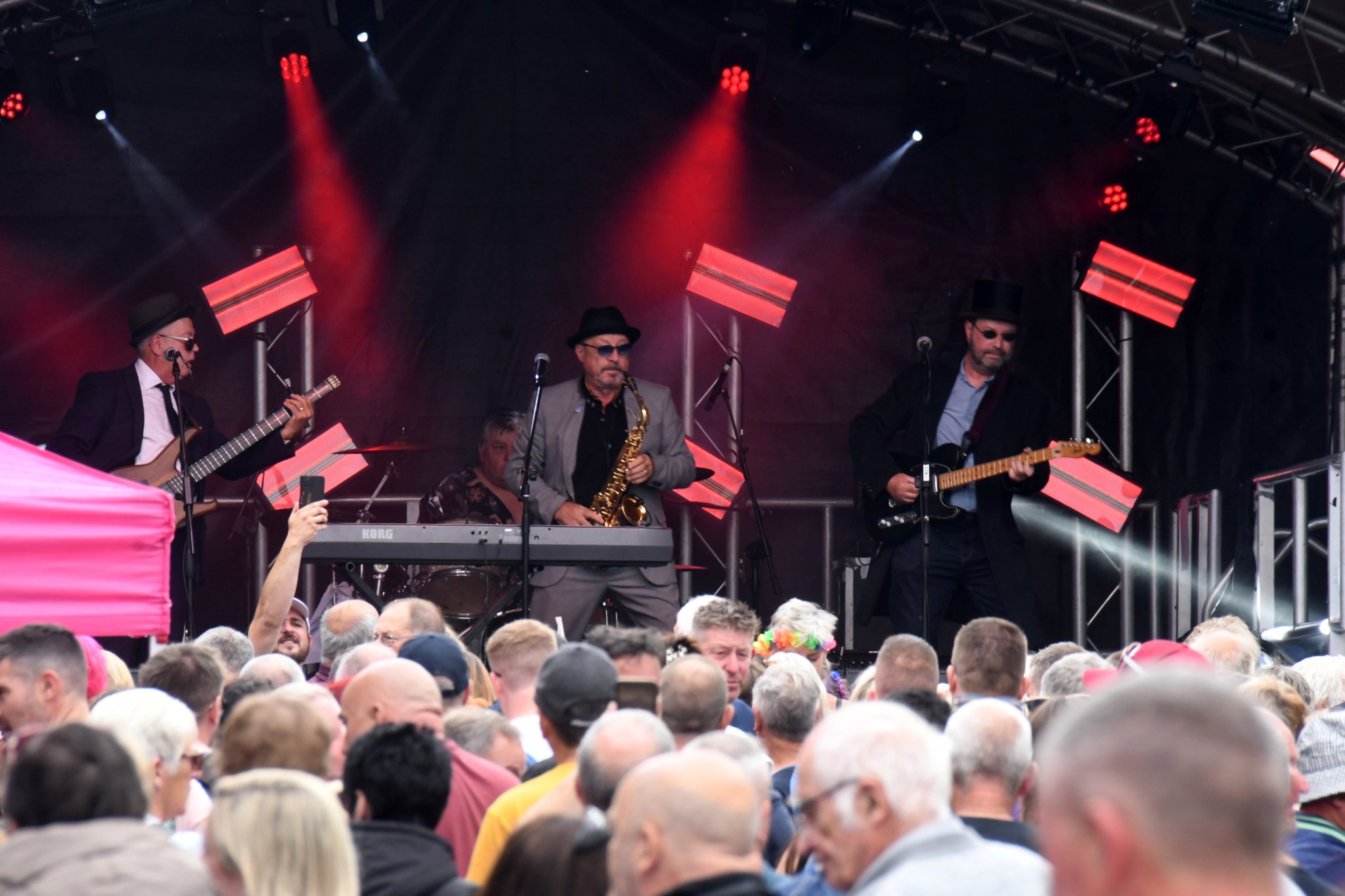 The Skabeats got the party started on the St John’s Street Stage on Saturday