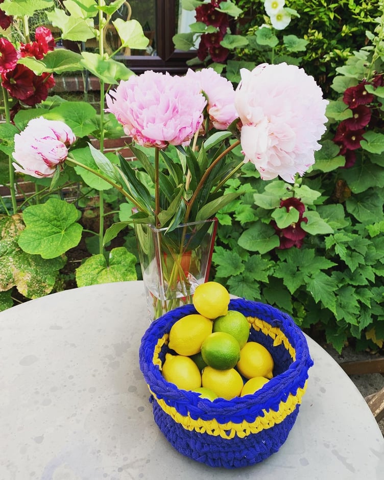 Knitted baskets