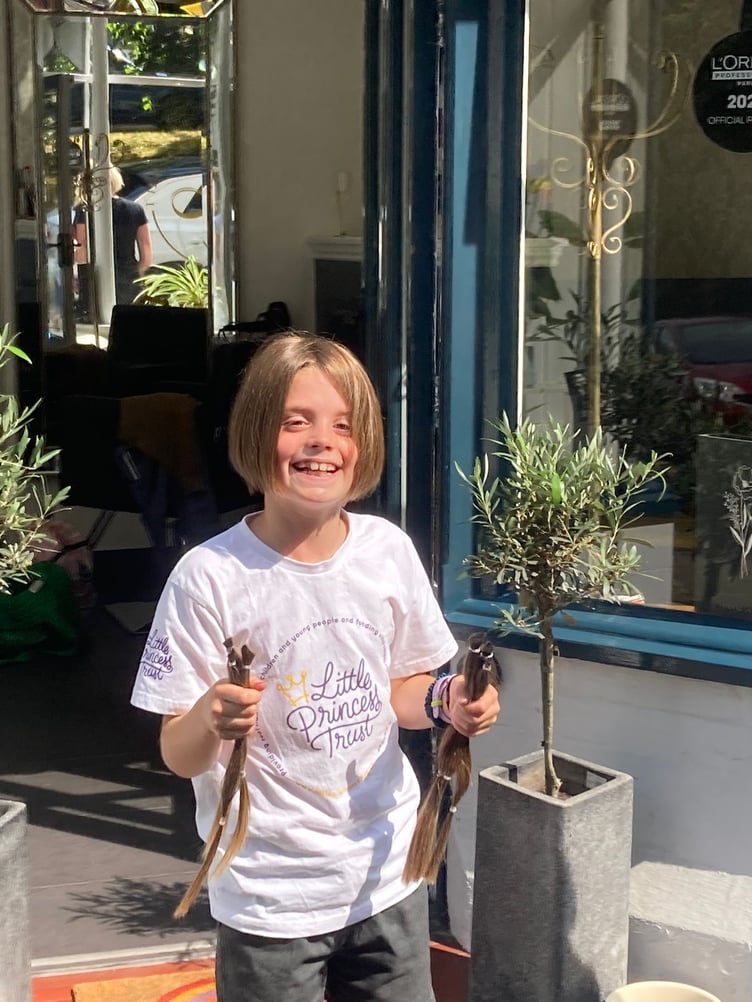 Ellie faced the chop at The Hair Galleries in Newnham last week
