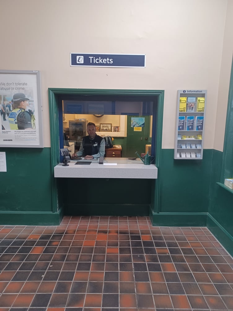 Alton Station ticket office is one of 190 set to be closed across the South Western Railway network