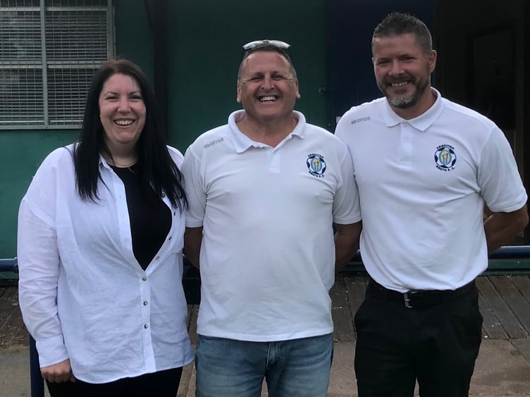 The Club Person of the Year award winners - Sabrena Philp, Adrian Harvey and Richard Philp.