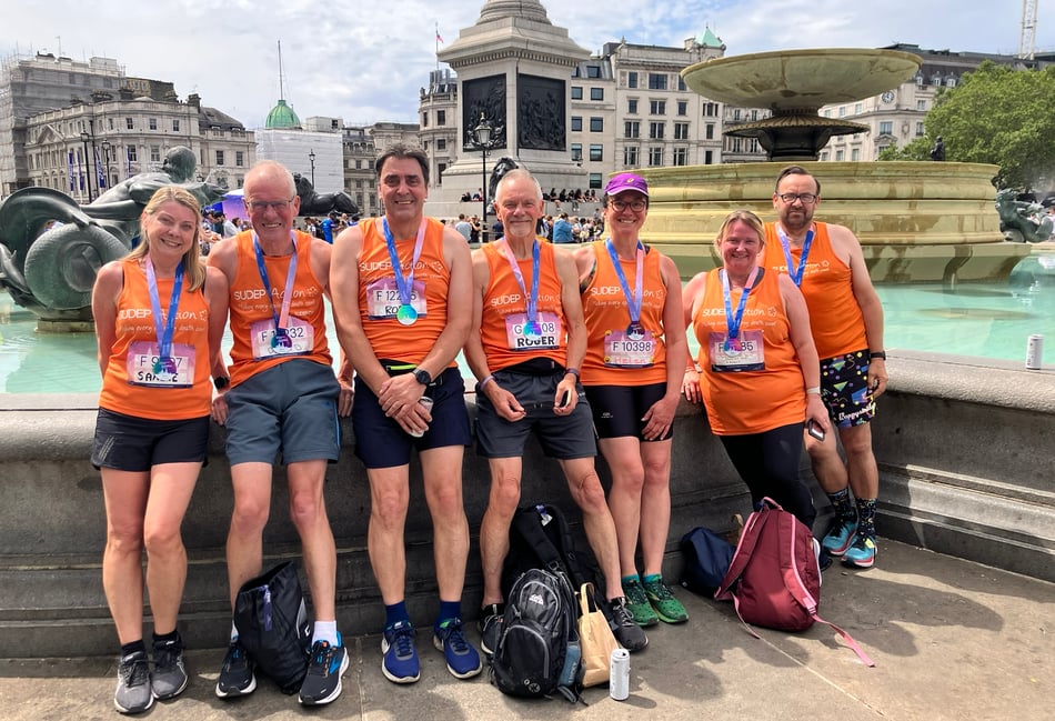<p>Team Becky 2023 at the ASICS London 10k</p>
